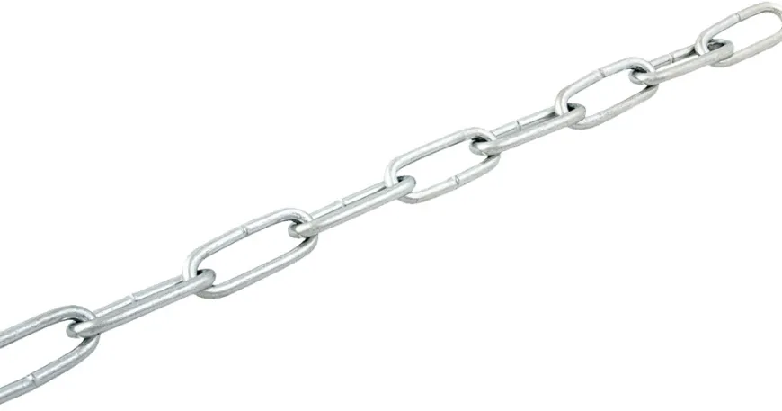 Langlenket kjetting 4 mm x 2 meter