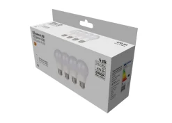 LED-pære E27 standard 4,9 W E27 4-pk.