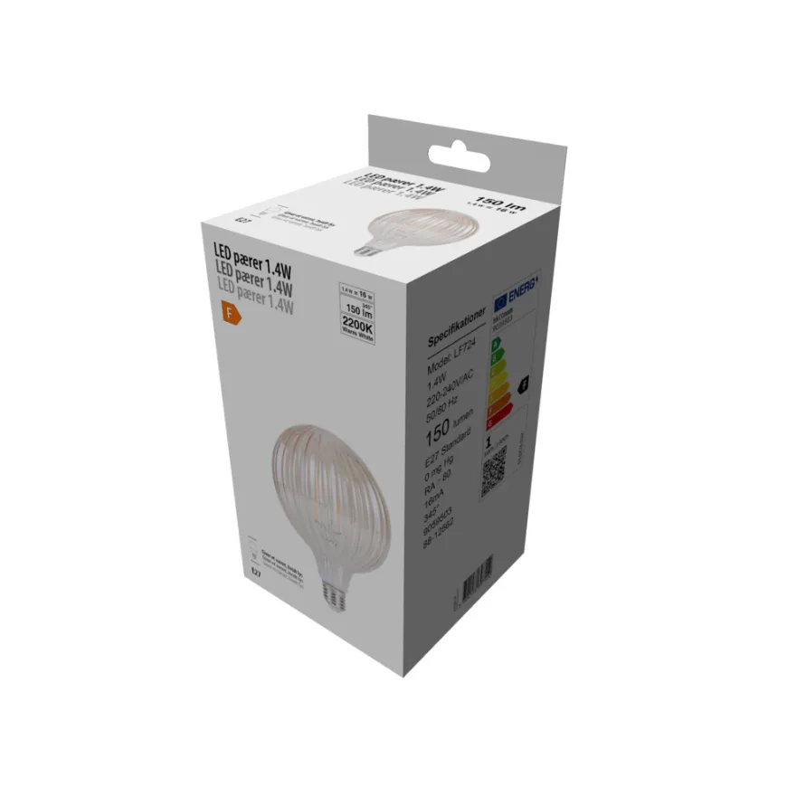 LED-pære Stripes Amber 1,4 W E27