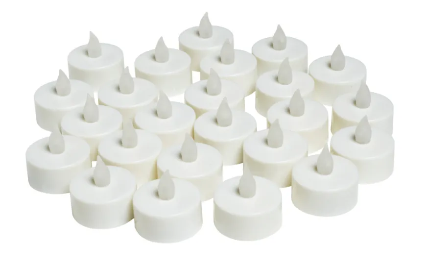 LED-telys med blafrende lys 24 stk.