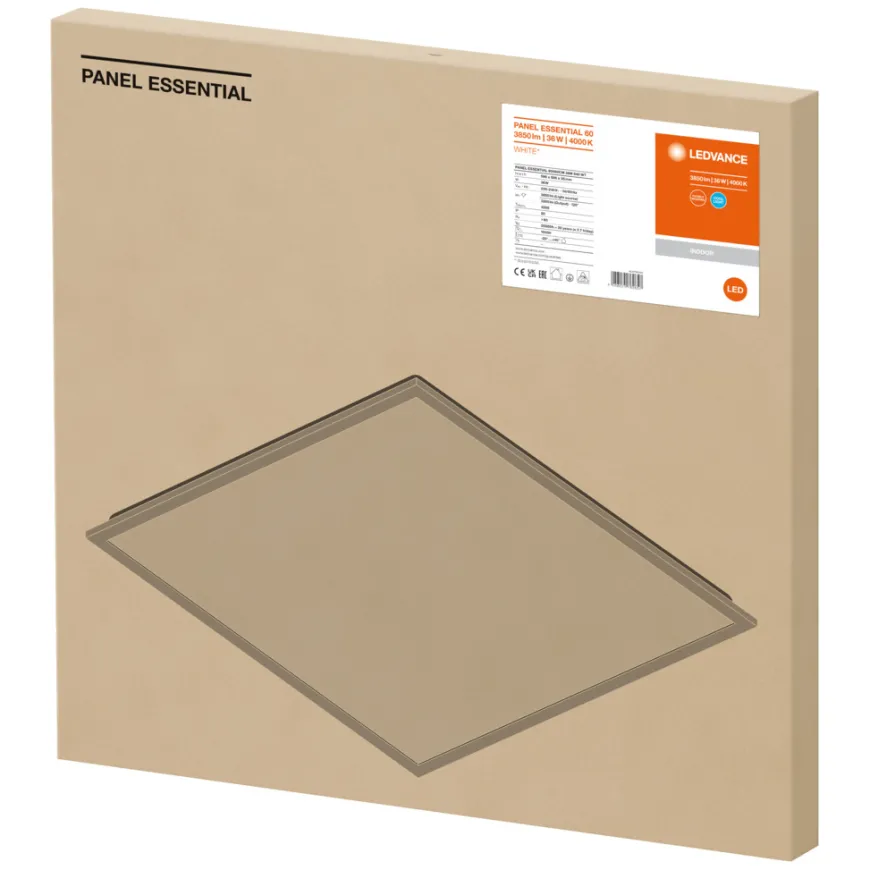 LEDVANCE Panel Essential til innfelling 36 W 600 x 600 mm