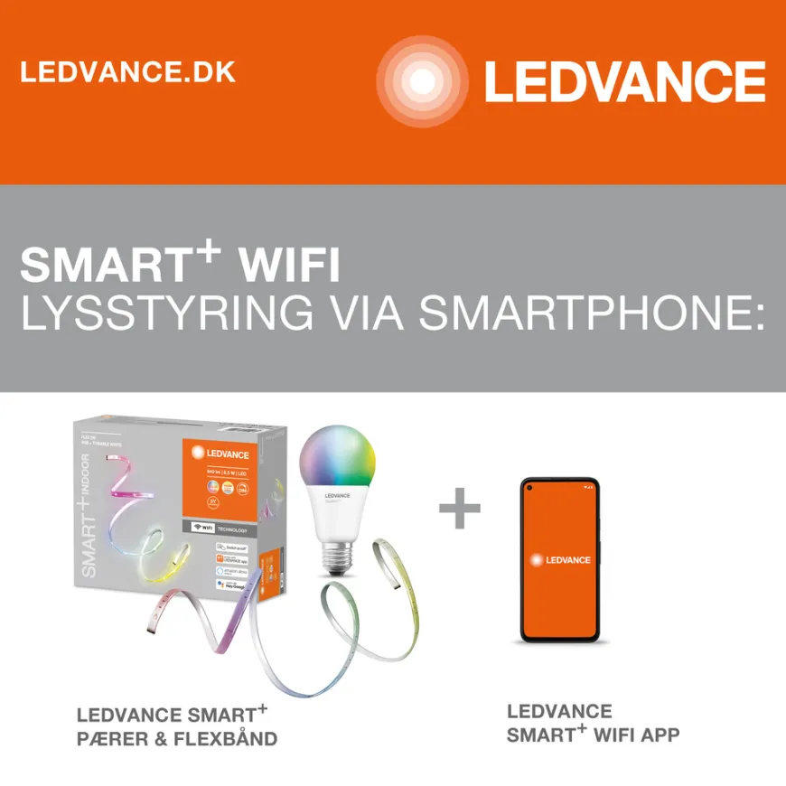 LEDVANCE SMART+ standard pære hvit E27 9 W
