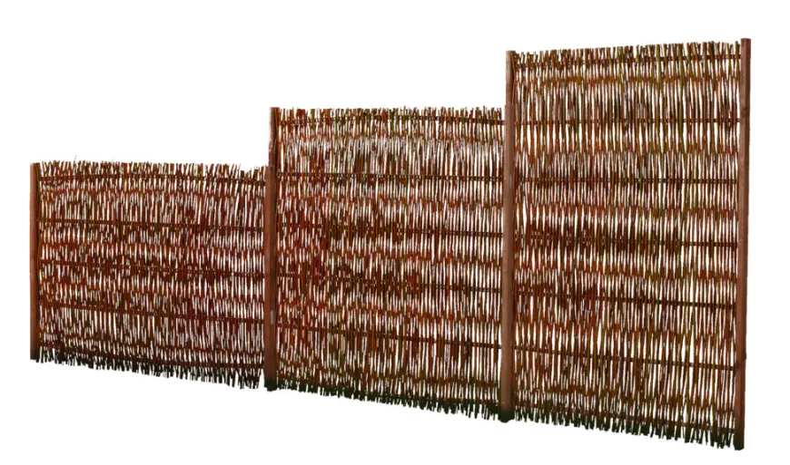 Levegg i pil rustikk 120 x 100 cm