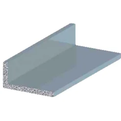 Listprofil aluminium - 15 x 30 mm x 2 meter
