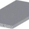 Listprofil flat aluminium - 2 x 15 mm x 2 meter