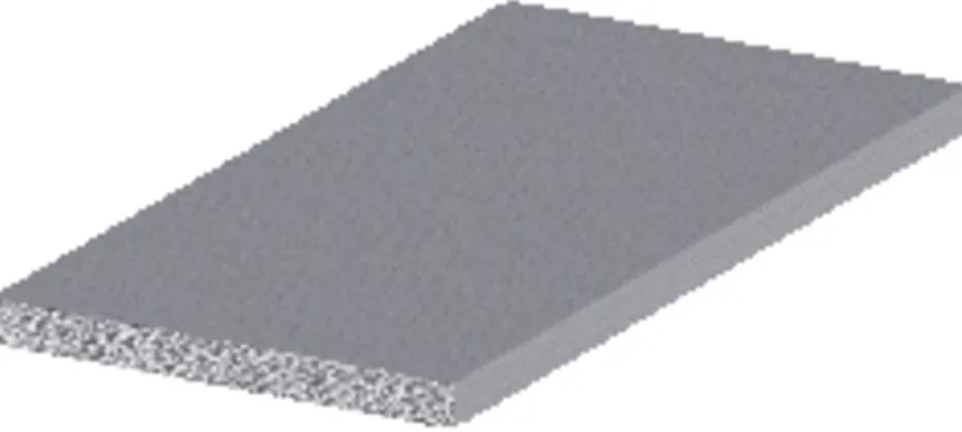 Listprofil flat aluminium - 2 x 15 mm x 2 meter