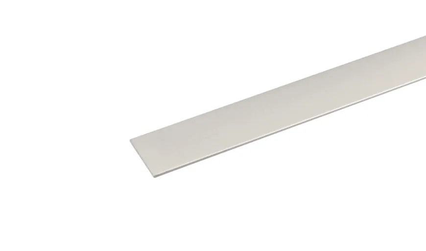 Listprofil flat aluminium - 2 x 15 mm x 2 meter