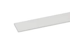 Listprofil flat hvit - 2 x 25 mm x 1 meter