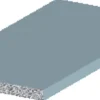 Listprofil flat sølv - 2 x 15 mm x 2 meter