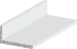Listprofil hvit - 10 x 15 mm x 1 meter