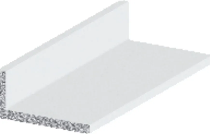 Listprofil hvit - 10 x 15 mm x 1 meter
