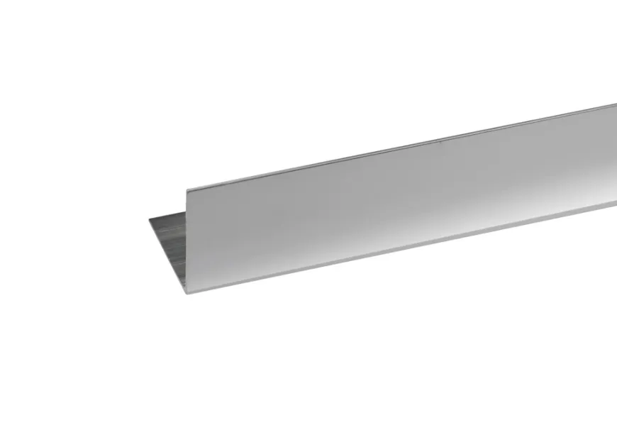 Listprofil vinkel sølv - 15 x 15 mm x 2 meter