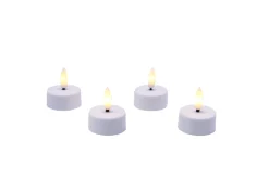 Luksus telys med LED 4 stk.