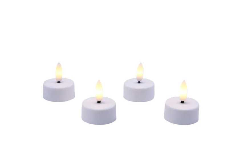 Luksus telys med LED 4 stk.