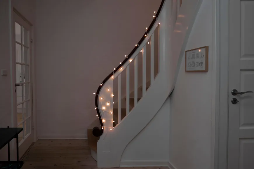 Lyskjede med 200 LED-snøballer 19,9 meter