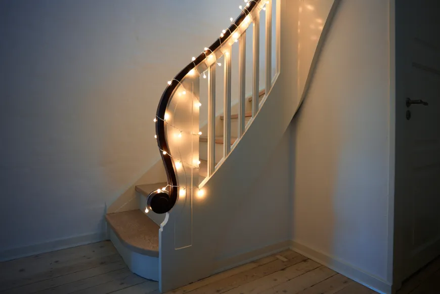 Lyskjede med 100 LED-snøballer 9,9 meter