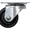 Møbelhjul dreibart med plate svart 30 mm