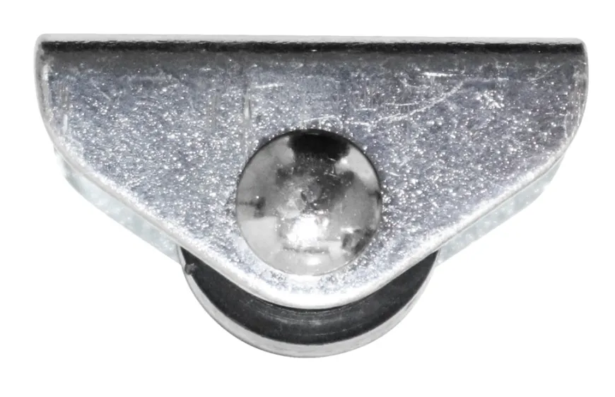 Møbelhjul fast svart 15 mm