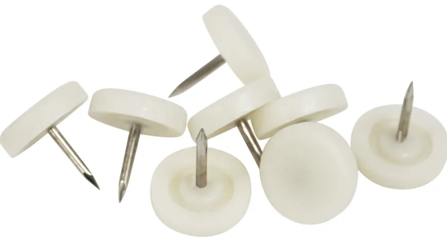 Møbelknotter Ø20 mm hvit plast 24 stk.