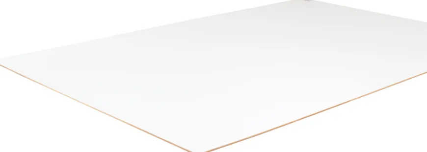 MDF-plate 3 mm hvit - 80 x 120 cm