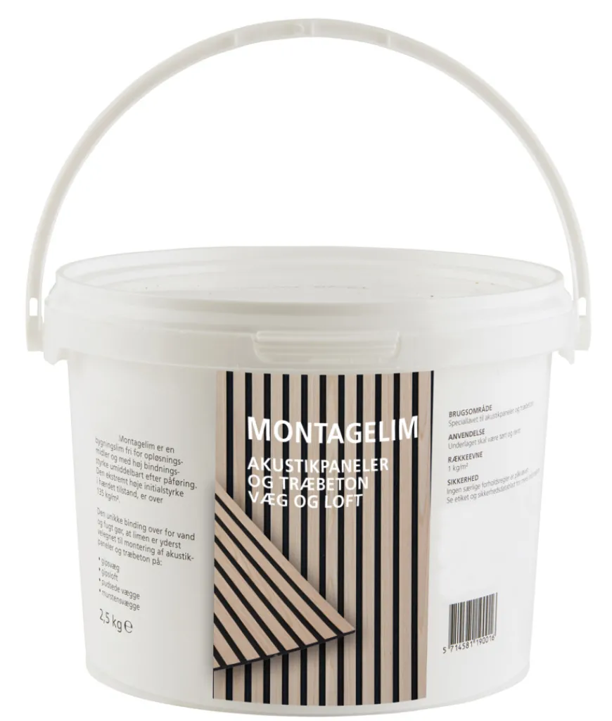 Monteringslim til akustikkpanel 2,5 kg