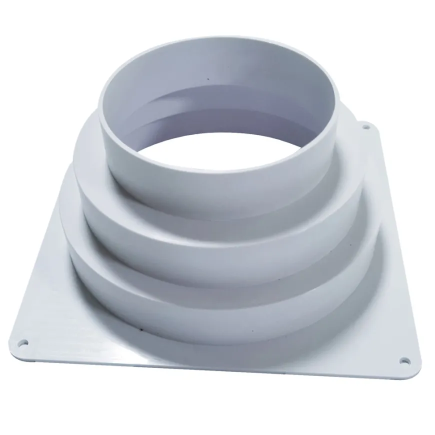 Murflens til flexrør 175 x 175 mm