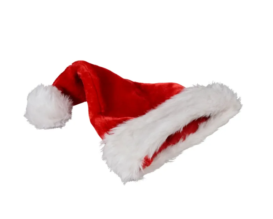 Nisselue med plysjkant