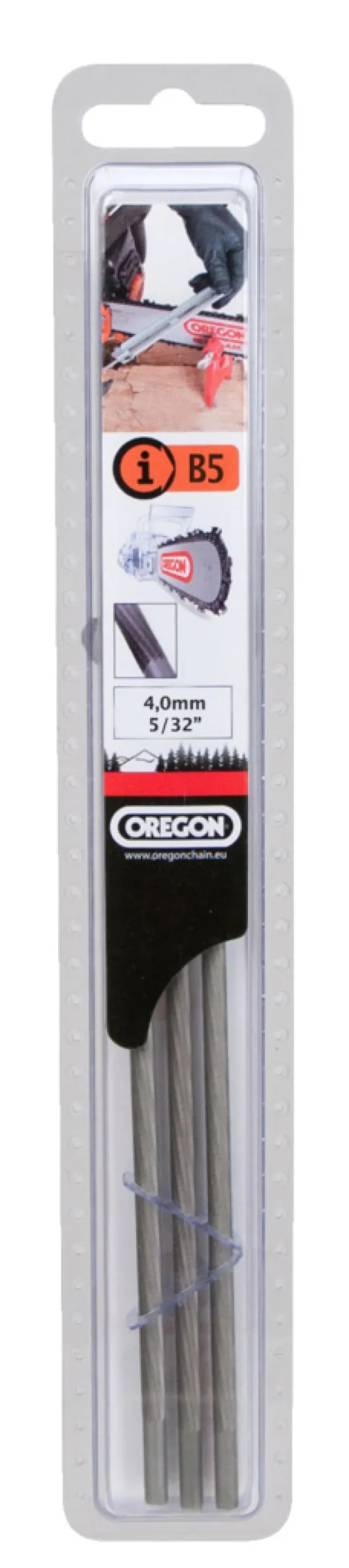 Oregon rundfil 4 mm til 3/8" sagkjeder - 3 stk.