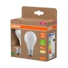 Osram LED matt standardpære E27 3,8 W 2-pk.