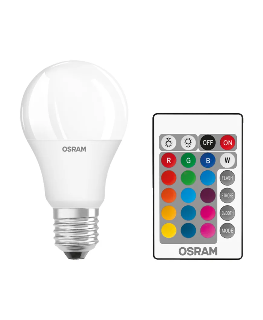 Osram LED standardpære med fargeskift 9 W