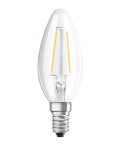 Osram LED Star Classic klar kertepære E14 2,5 W