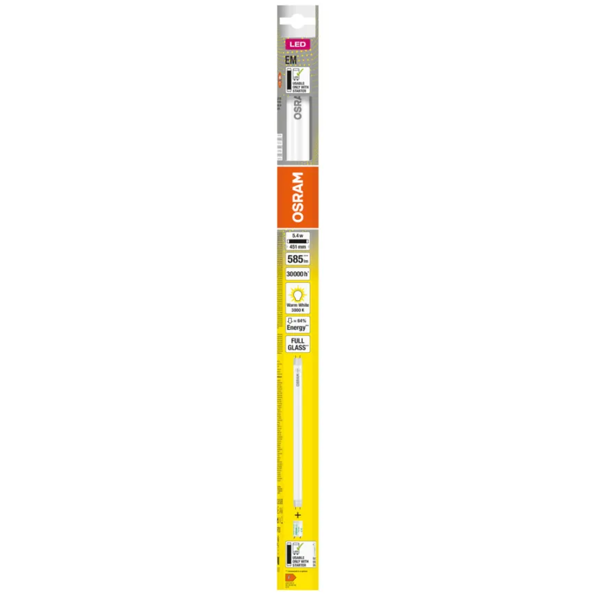 Osram SubstiTUBE T8 EM lysstoffrør G13 5,4 W