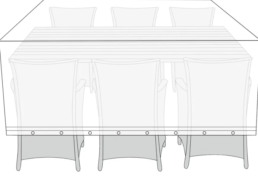 Overtrekk til hagemøbelsett L220 x B130 x H85 cm - Sunlife®