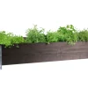 Pallekarm svartbeiset 19 mm, 80 x 120 x 20 cm