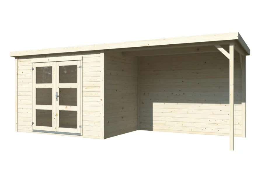 Palmako redskapsbod m/pergola Alma 560 x 184 cm