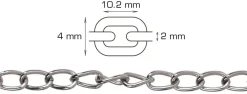 Panserkjetting 2 meter x 2,0 mm
