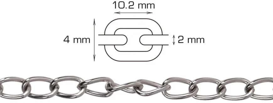 Panserkjetting 2 meter x 2,0 mm