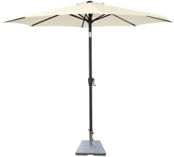 Parasoll Arizona beige m/sveiv og tilt Ø300 - Sunlife®