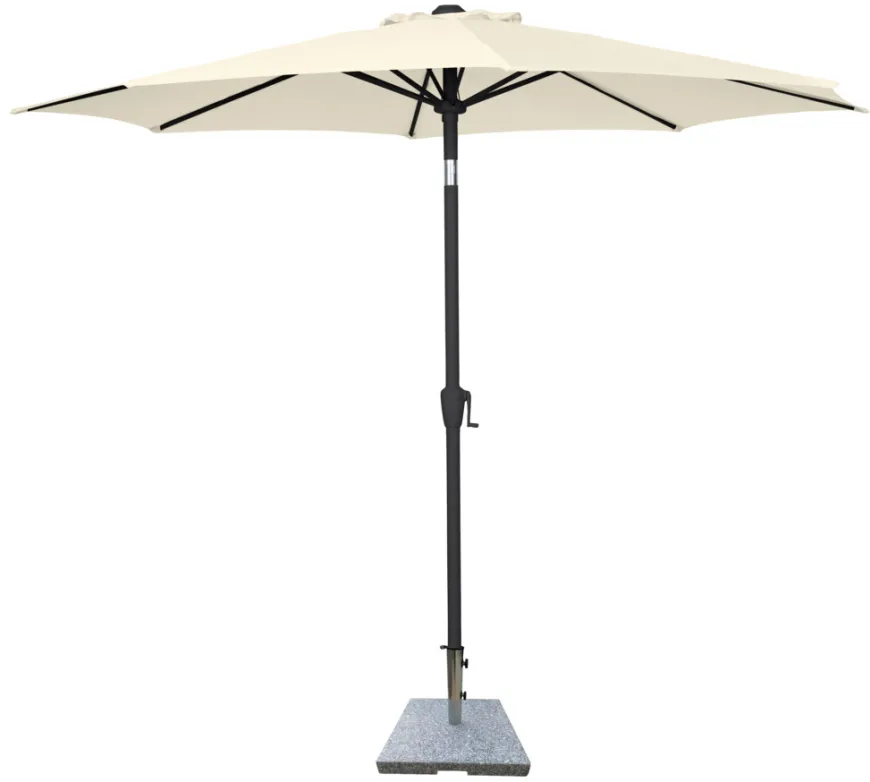 Parasoll Arizona beige m/sveiv og tilt Ø300 - Sunlife®