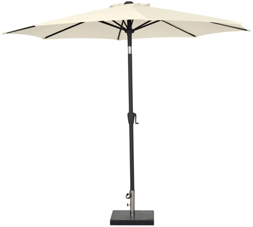 Parasoll Arizona beige m/sveiv og tilt Ø300 - Sunlife®