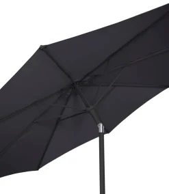 Parasoll Arizona svart m/sveiv & tilt svart Ø300 - Sunlife®