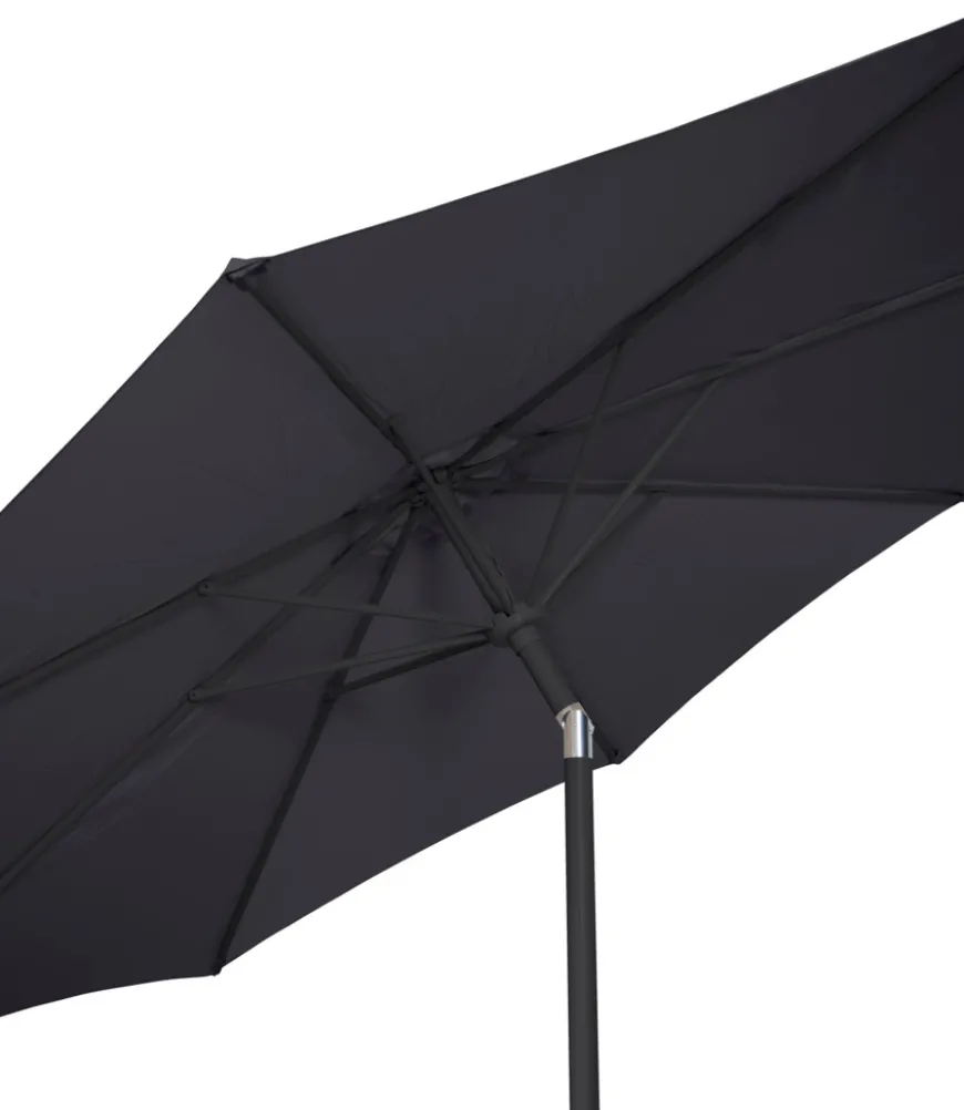 Parasoll Arizona svart m/sveiv & tilt svart Ø300 - Sunlife®