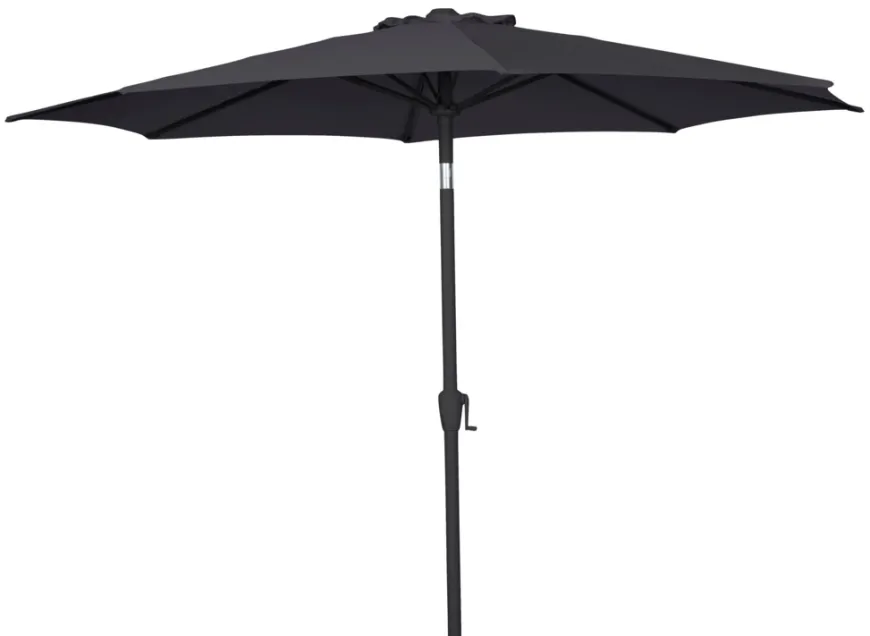Parasoll Arizona svart m/sveiv & tilt svart Ø300 - Sunlife®