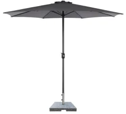 Parasollfot Freetown 50 x 50 x 6 cm grå granitt - Sunlife®