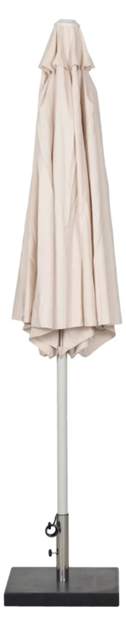 Parasoll Nevada grå m/sveiv & tilt Ø 300 cm - Sunlife®