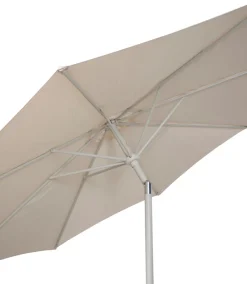 Parasoll Nevada grå m/sveiv & tilt Ø 300 cm - Sunlife®