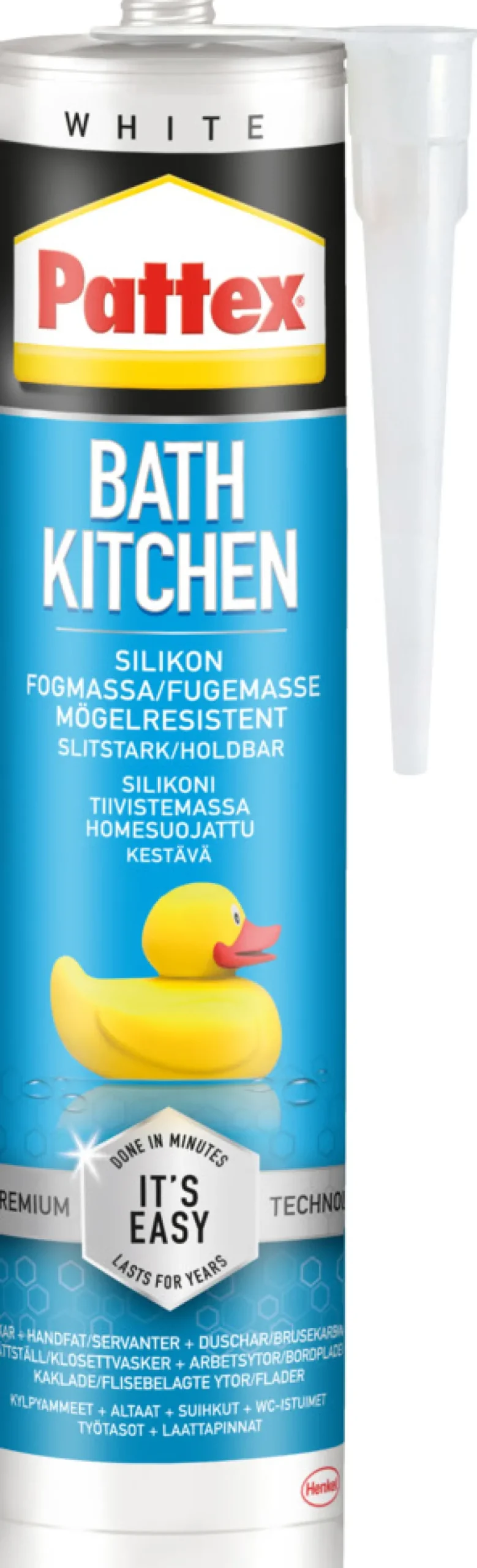 Pattex Easy Silikon hvit 300 ml