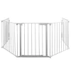 Peisgitter hvit 5-delt 135 x 75,5 x 115 cm - Glöd