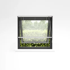 Persienne aluminium hvit 120 x 130 cm