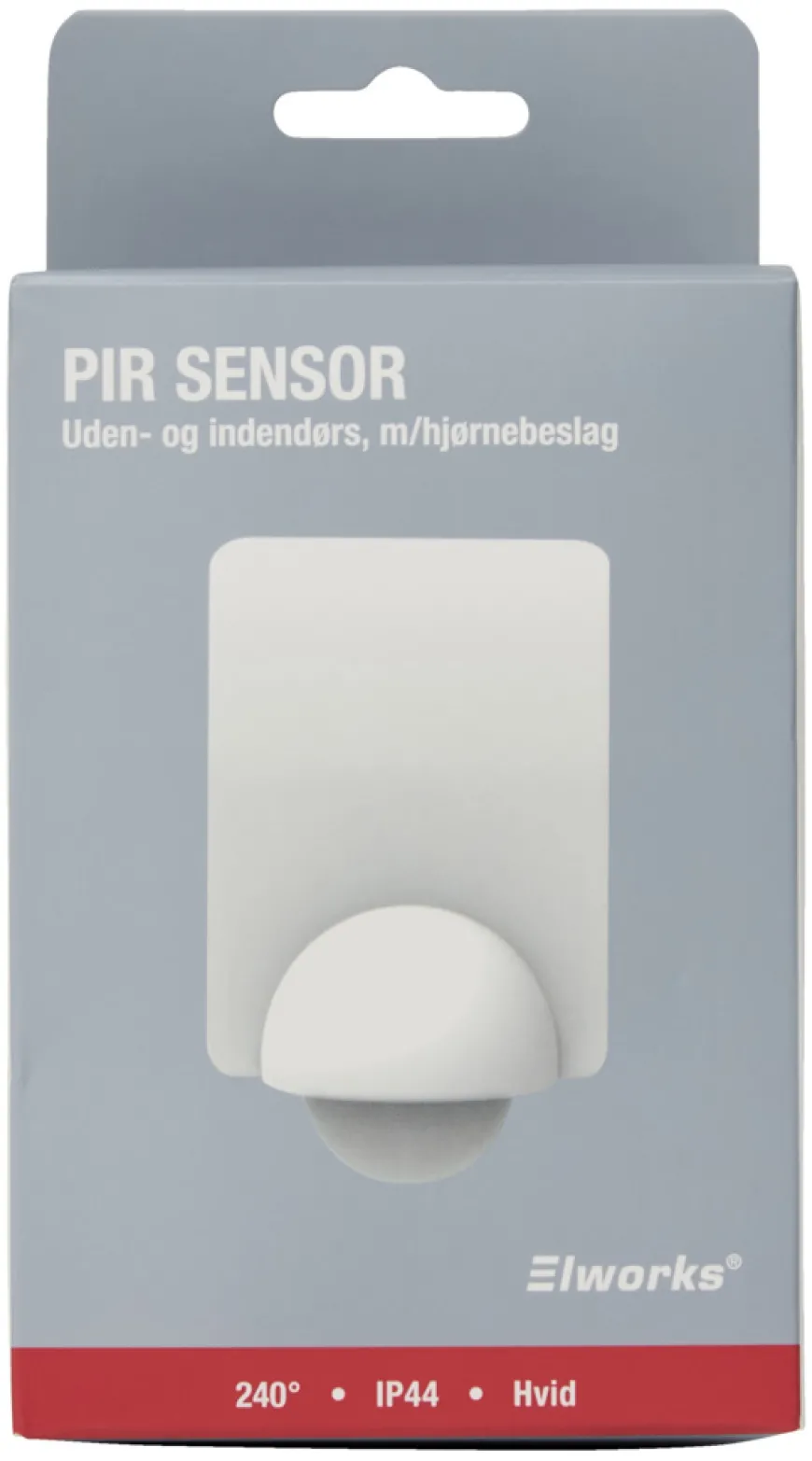 PIR-sensor 240° innendørs/utendørs hvit – Elworks